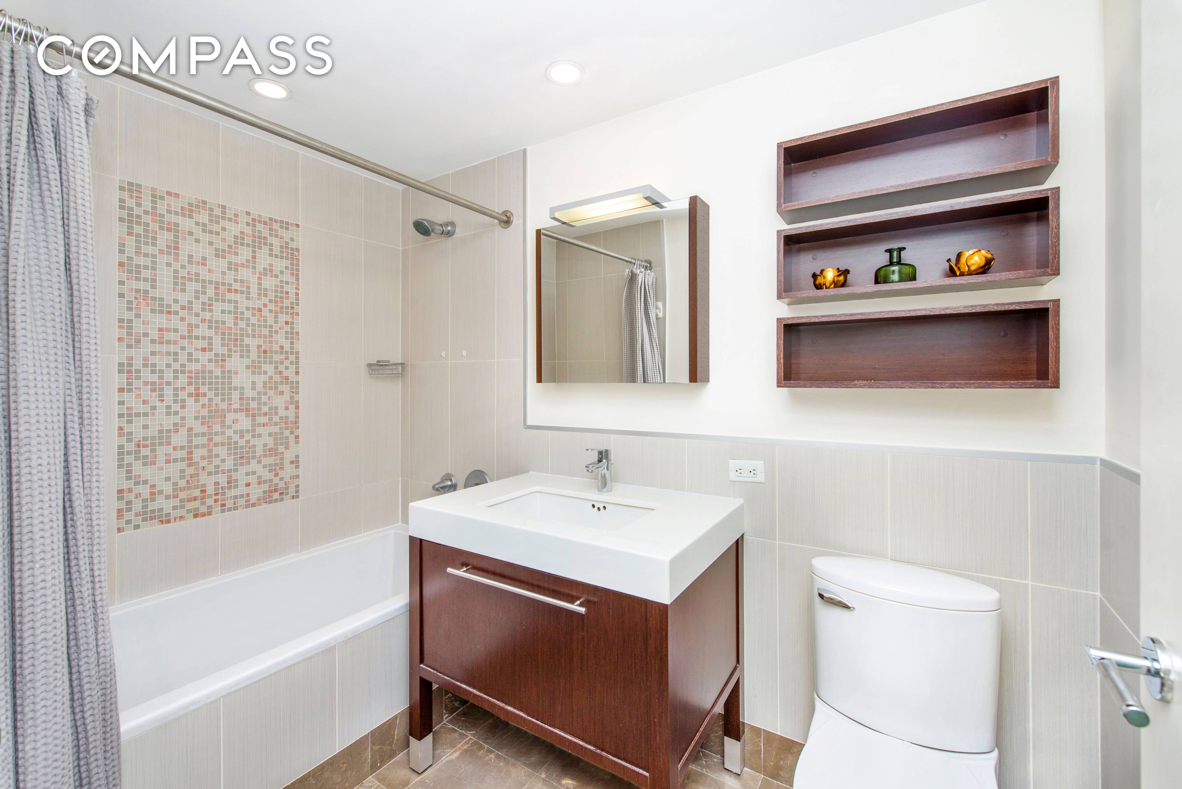This south facing corner 2 bedroom, 2 bathroom home at The Charleston is truly a rare find.
