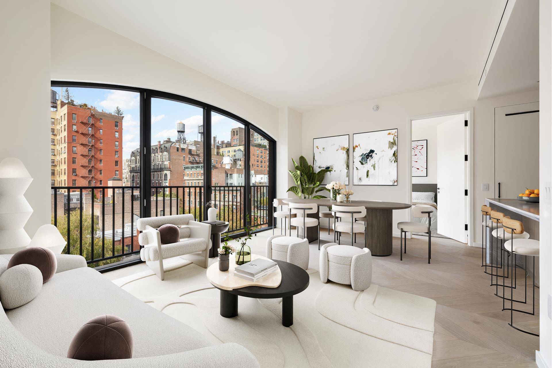 Elegant 1 Bedroom Residence in the Heart of Greenwich Village Welcome to Residence 6C at 64 University Place a stunning 841 sq.
