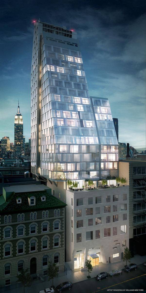 Luxurious 2 bedroom, 2 bathroom half floor home with panoramic South, West and Hudson River views from every room.