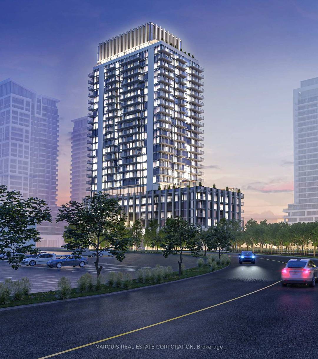 Part of a master planned community by Greenpark Group, this high rise is located near 8946 Jane St.
