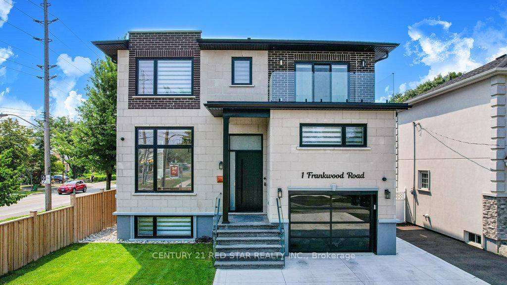 Welcome to 1 Frankwood Rd, completed late 2024 a brand new custom modern luxury home redefining elegant living in South Etobicokes most coveted setting, steps from Royal York amp ; ...