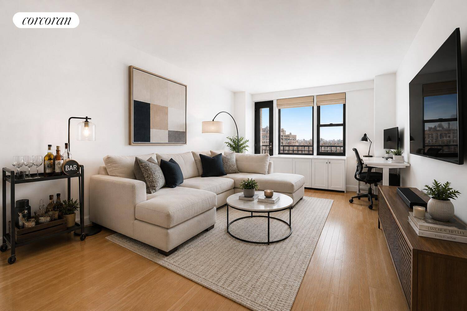 Perched on a high floor in the full service Gramercy Arms, Apartment 15T is a spacious one bedroom, one bathroom home offering a seamless blend of indoor comfort and private ...