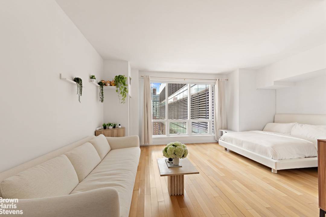 Highest floor 28th Floor alcove studio available at 'The Orion'.