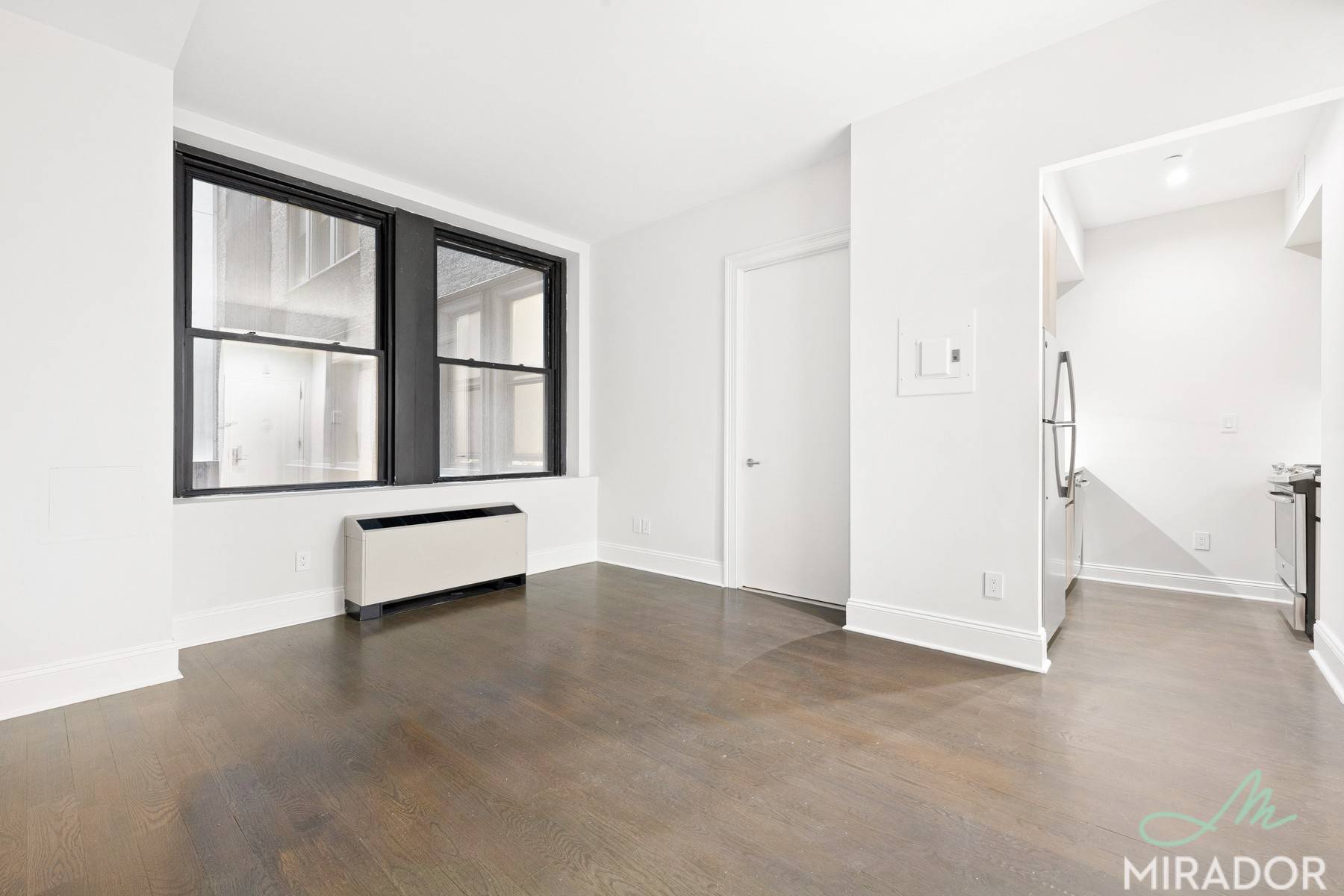 Renovated studio now available at 15 Park Row.