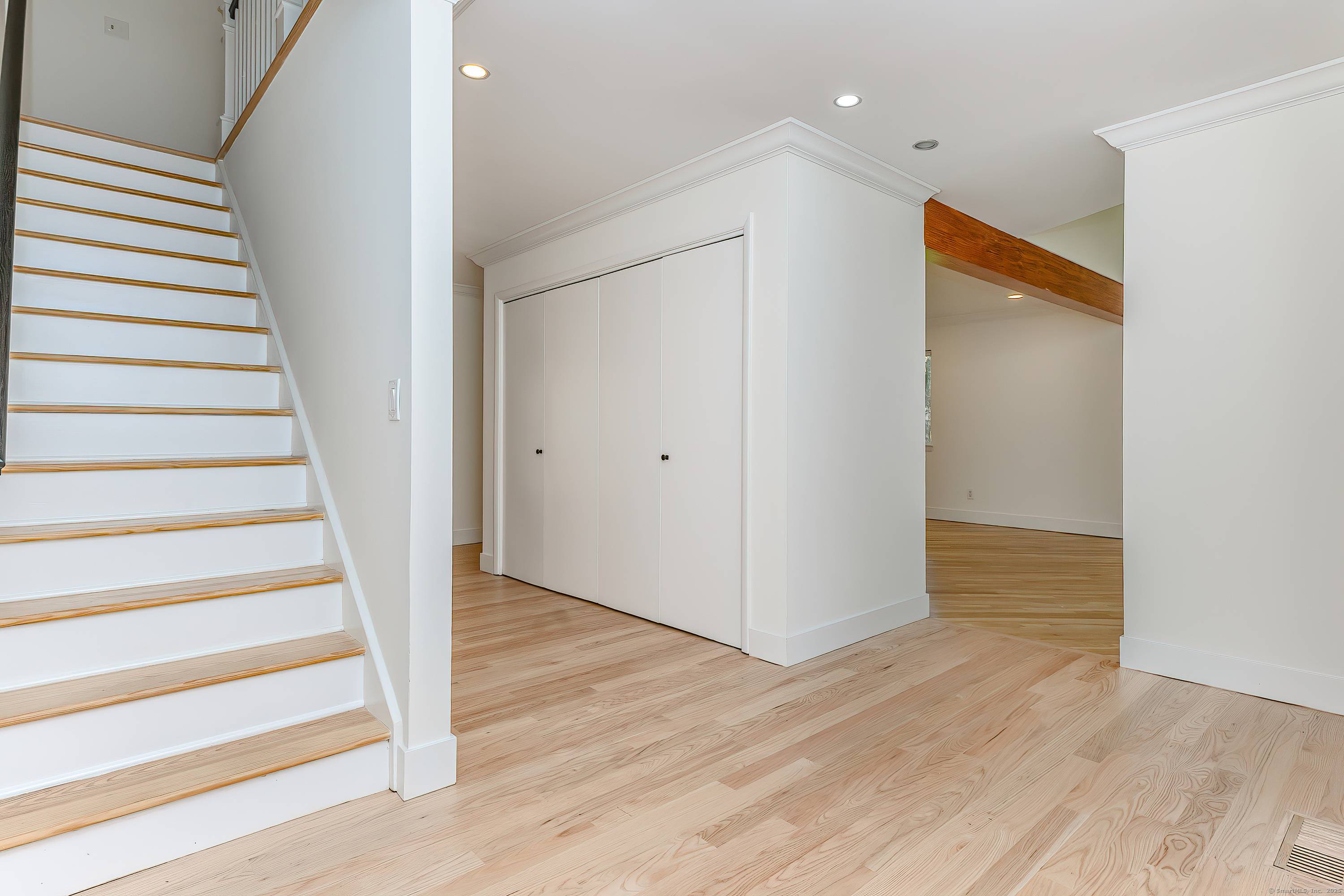 This recently renovated contemporary home has excellent living spaces both inside and out.