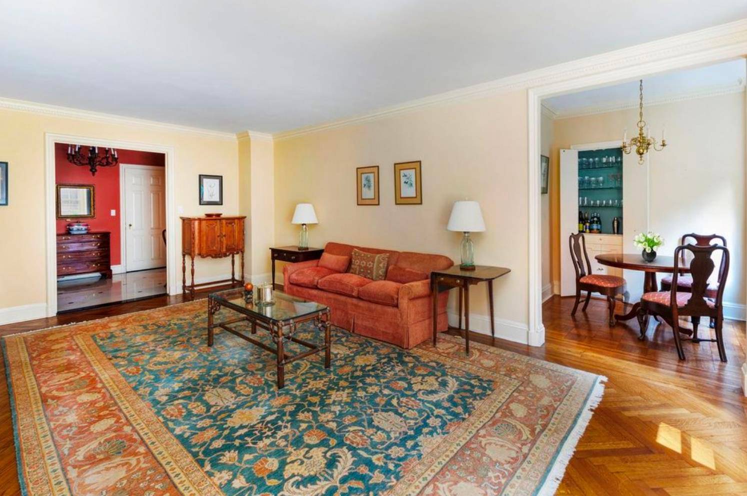 Welcome to Residence 4C, a refined and beautifully proportioned two bedroom, two bath home nestled in one of Sutton Place's most prestigious pre war buildings.