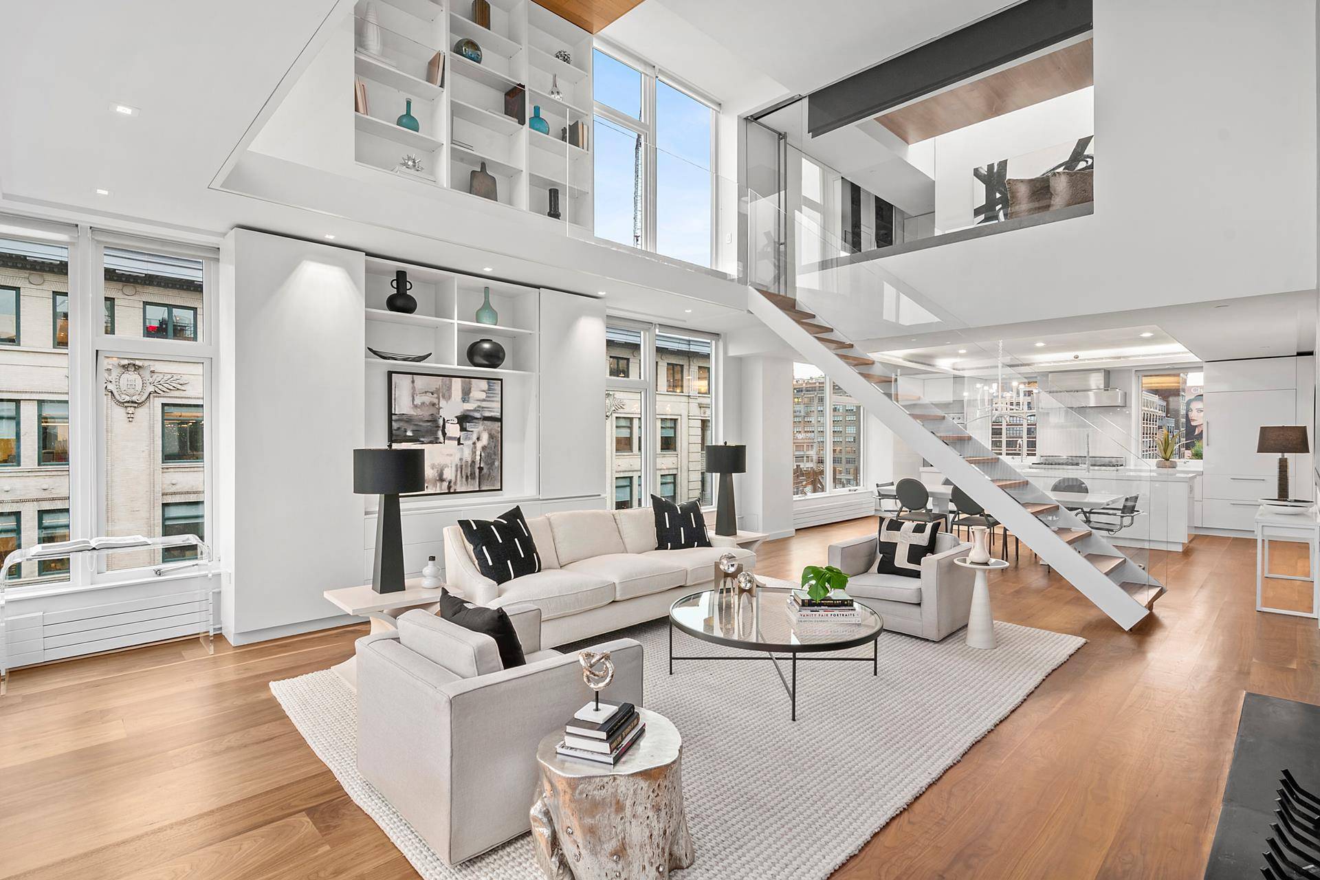 Newly vacant, turnkey opportunity Meticulously crafted by by Staz Zakrzewksi AIA, Z H architects, this extraordinary penthouse atop boutique condominium 304 Spring Street, New York, NY 10013 is newly updated ...