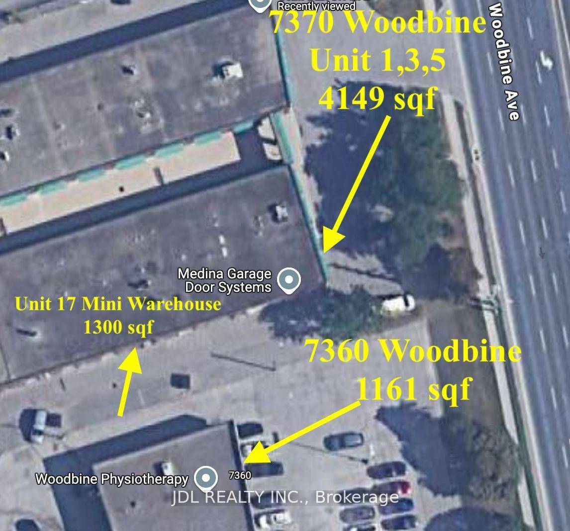 This deal includes the business at 7360 Woodbine Ave.