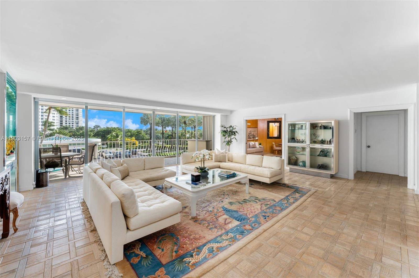 Elegant 2BR 3BA residence in the prestigious oceanfront Bal Harbour 101, Line 07 renowned for its ideal southern exposure and tranquil views of the newly designed green space.