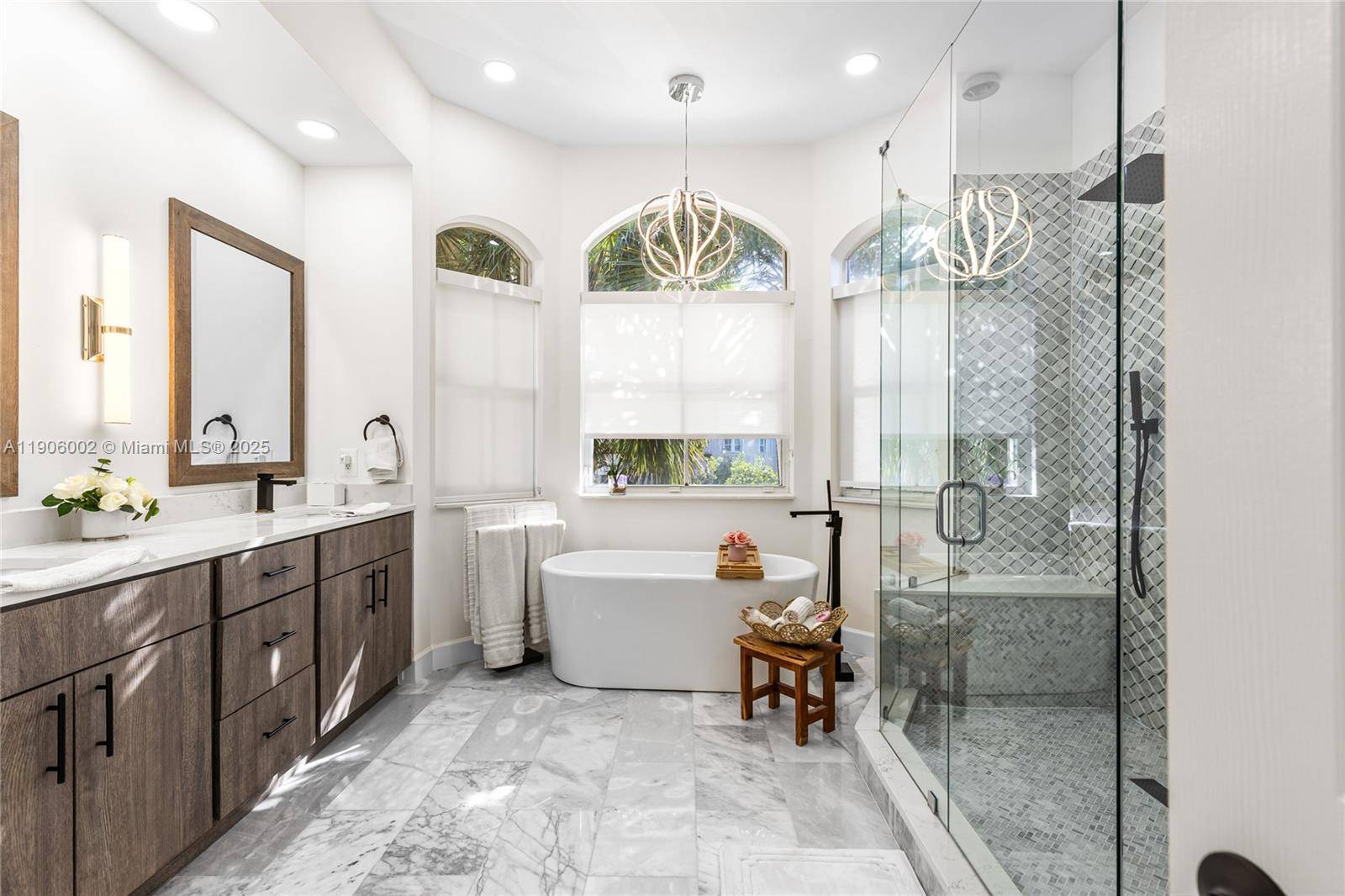 This stunning home features 5 bedrooms, 3.