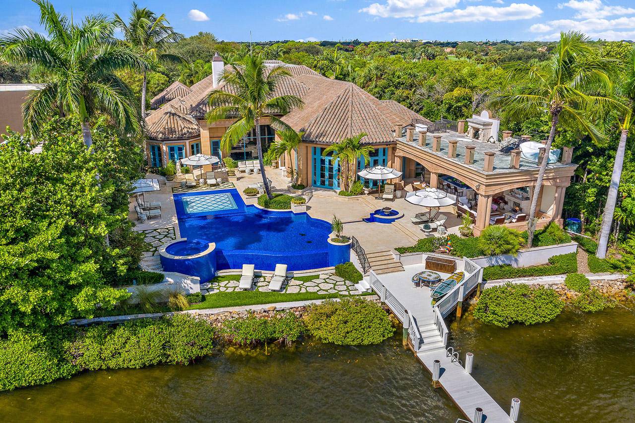 Grand Intracoastal Estate Home Unobstructed views of the Intracoastal Waterway and Natural Preserve.