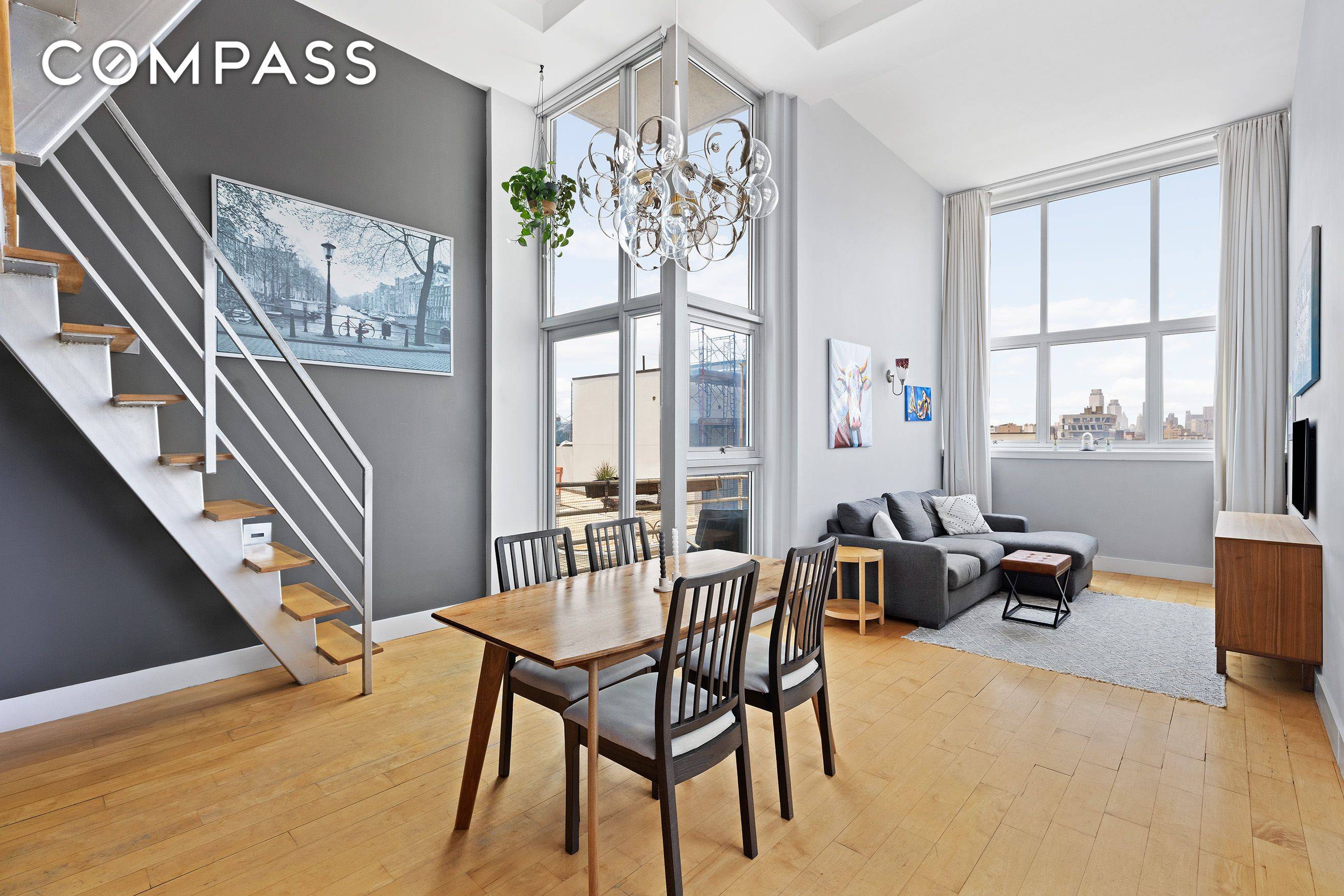 Welcome to Penthouse B at 447 Humboldt Street, a sun drenched 2 bedroom, 2 bathroom duplex offering soaring 14 foot ceilings, sleek modern finishes, and the ultimate private outdoor experience.