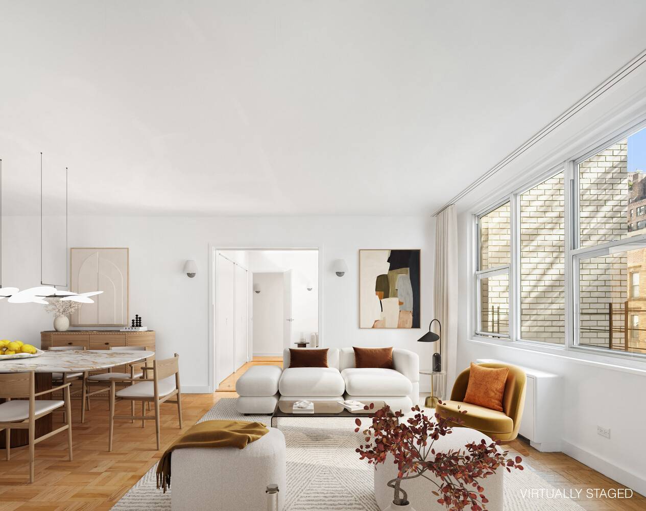 This large, bright and versatile apartment in move in condition awaits you.