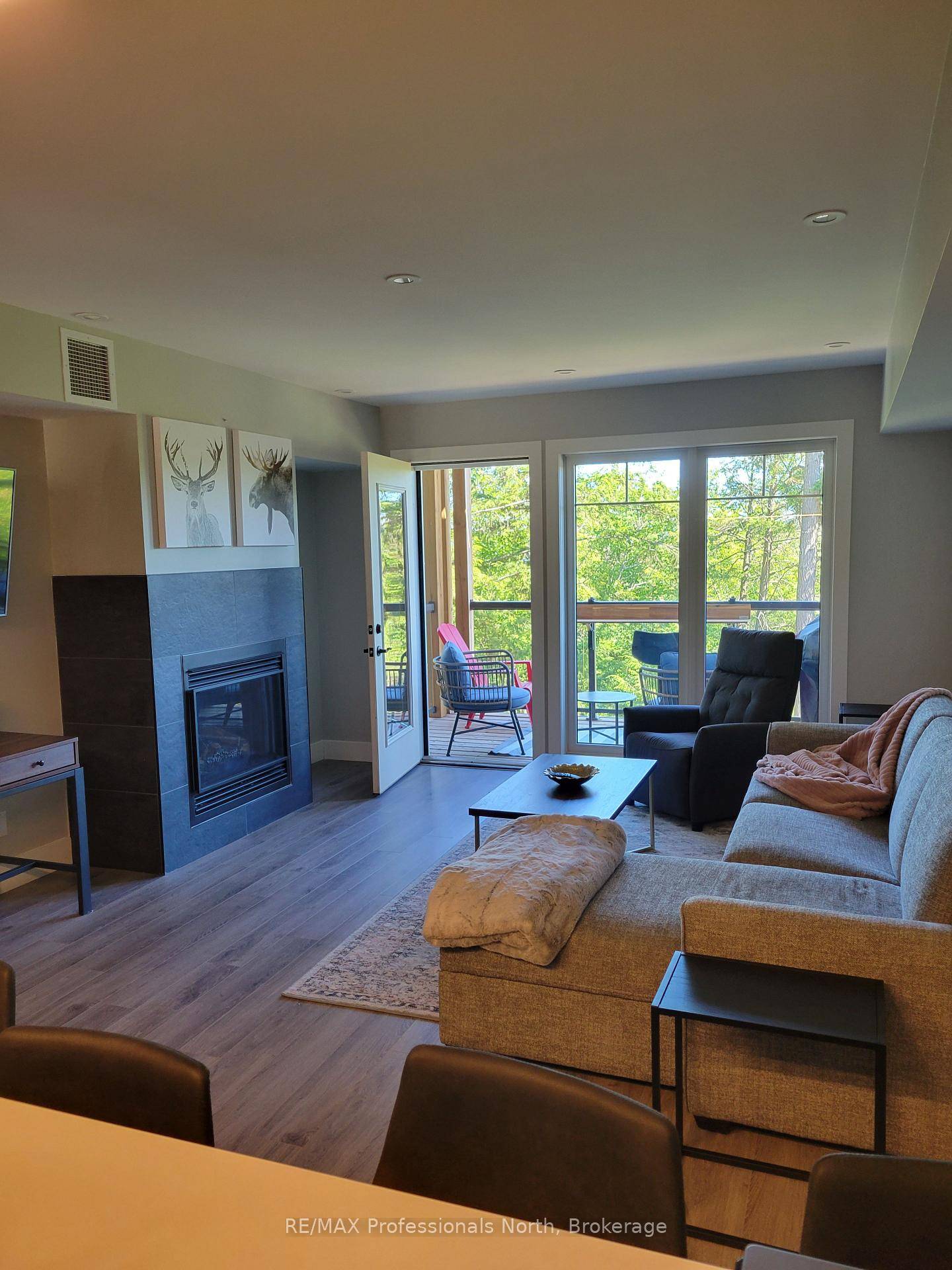 Tree Tops Condo across from Deerhurst Resort is Available for a one year lease, this beautifully furnished ground floor, two bedroom, two bathroom condo offers an unbeatable four season Muskoka ...