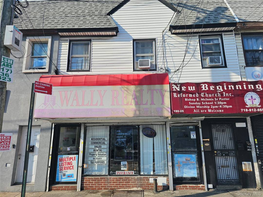 This two story mixed use building offers approximately 4, 594 SF on a lot with about 24 feet of frontage along Jamaica Avenue.