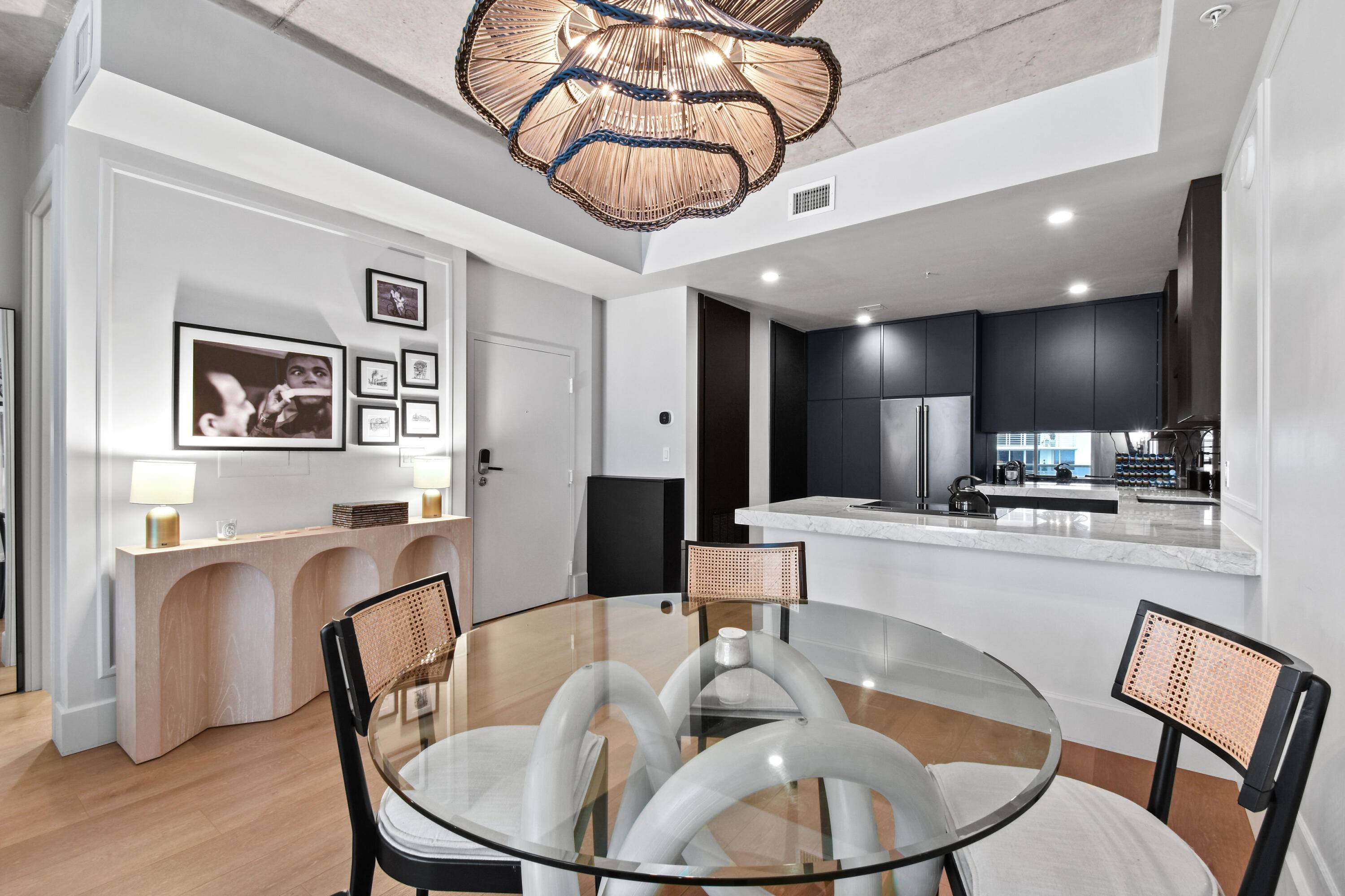 Welcome to Unit 804 at 1617 N Flagler Dr, a stunning, fully furnished 1 bedroom, 1 bathroom luxury residence boasting breathtaking water views.