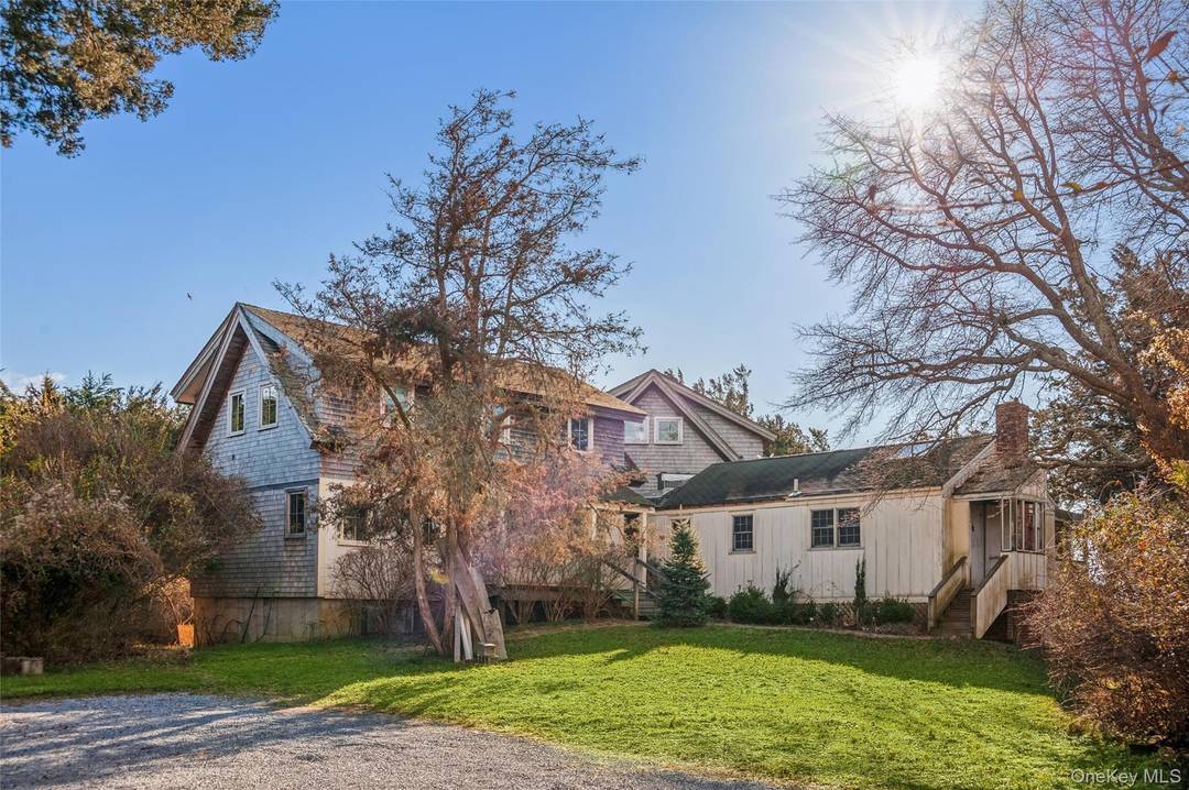 Charming artist designed Modern Post and Beam Barn on Moriches Bay in Westhampton.