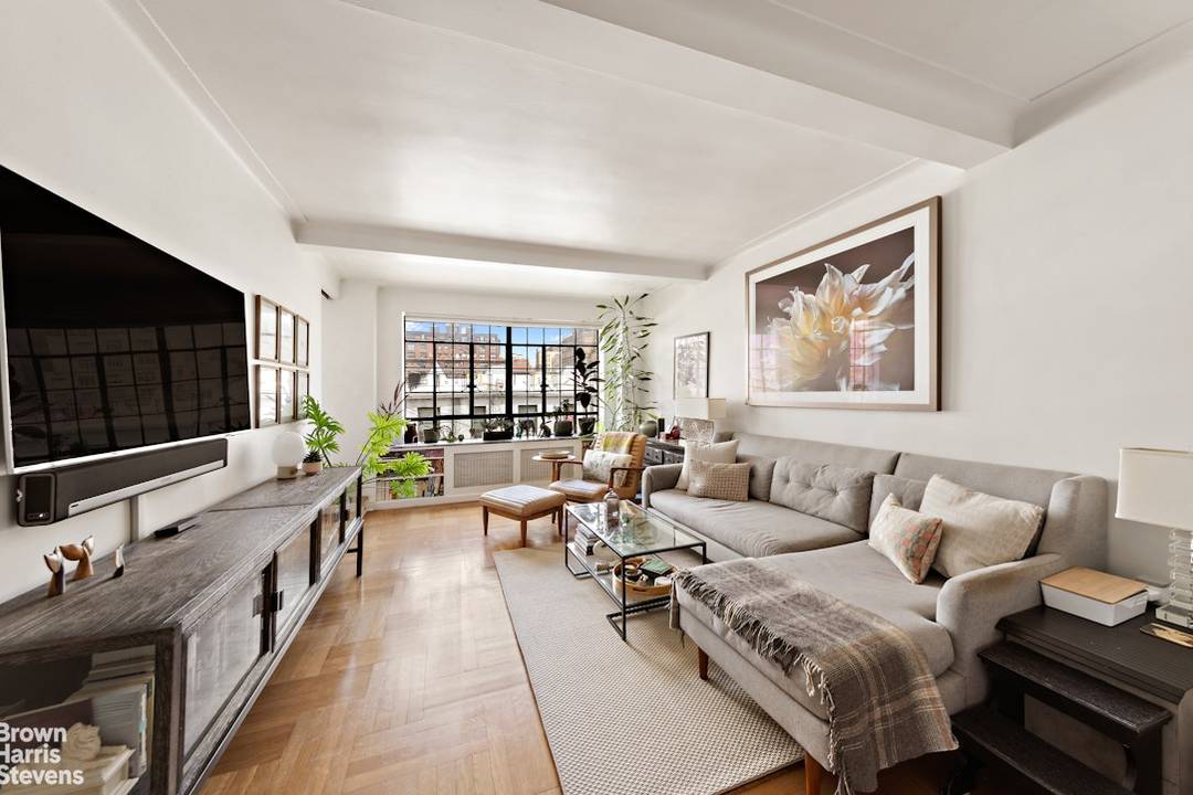 Introducing apartment 7J at 35 West 90th Street a bright and inviting one bedroom, one bathroom home where classic pre war character meets thoughtful modern updates.