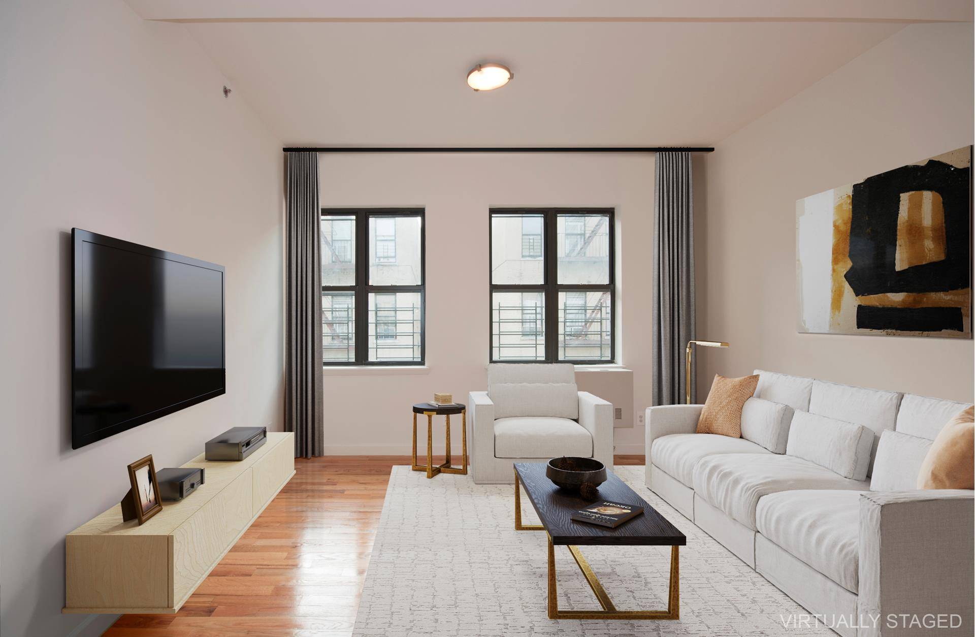 Bright, Investor Friendly Harlem Condo Spacious Fifth Floor One Bedroom with Custom Upgrades Welcome to this sunny, south facing one bedroom, one bathroom market rate condo offering approximately 710 square ...