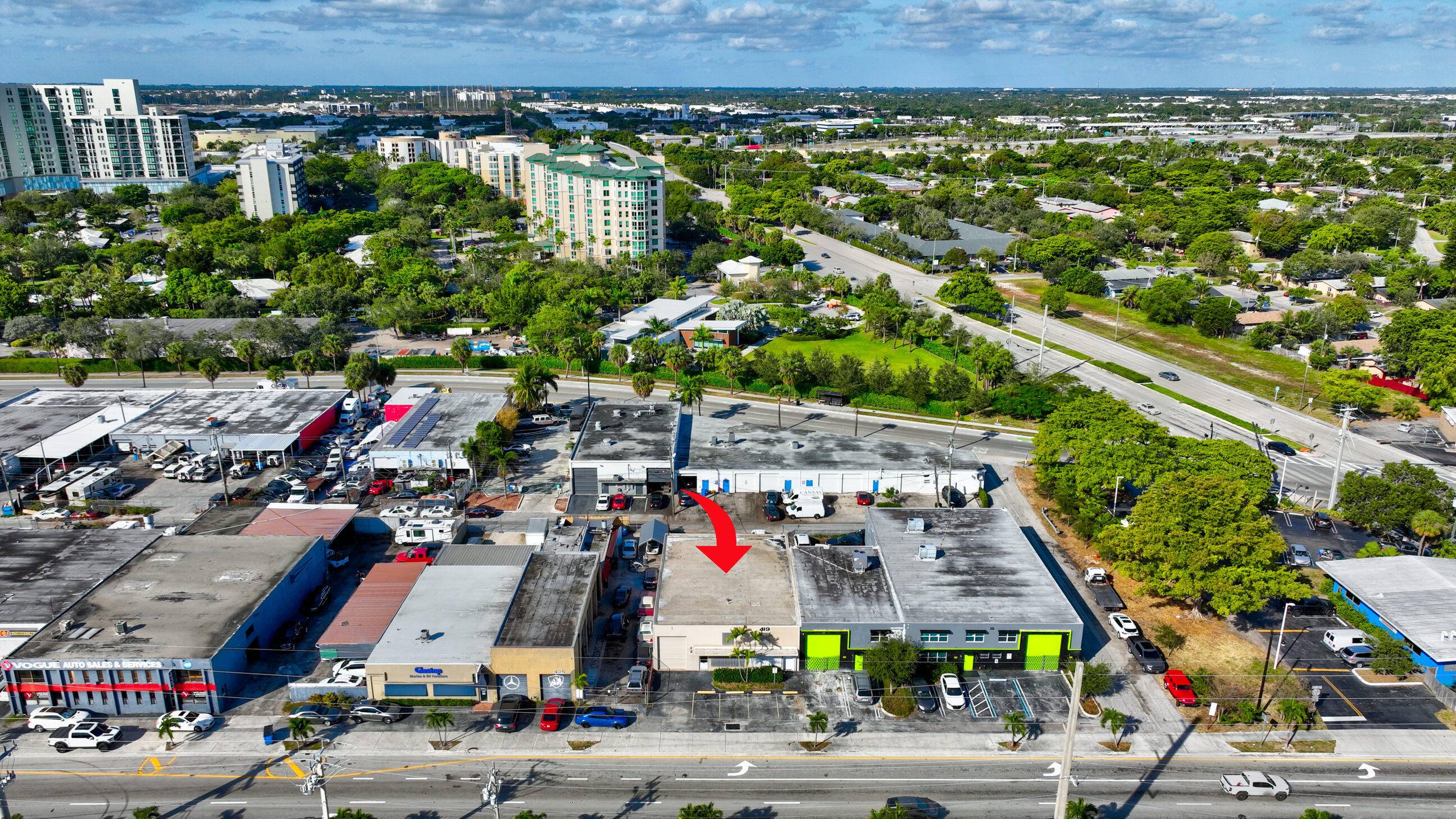 Prime warehouse space in Pompano Beach.