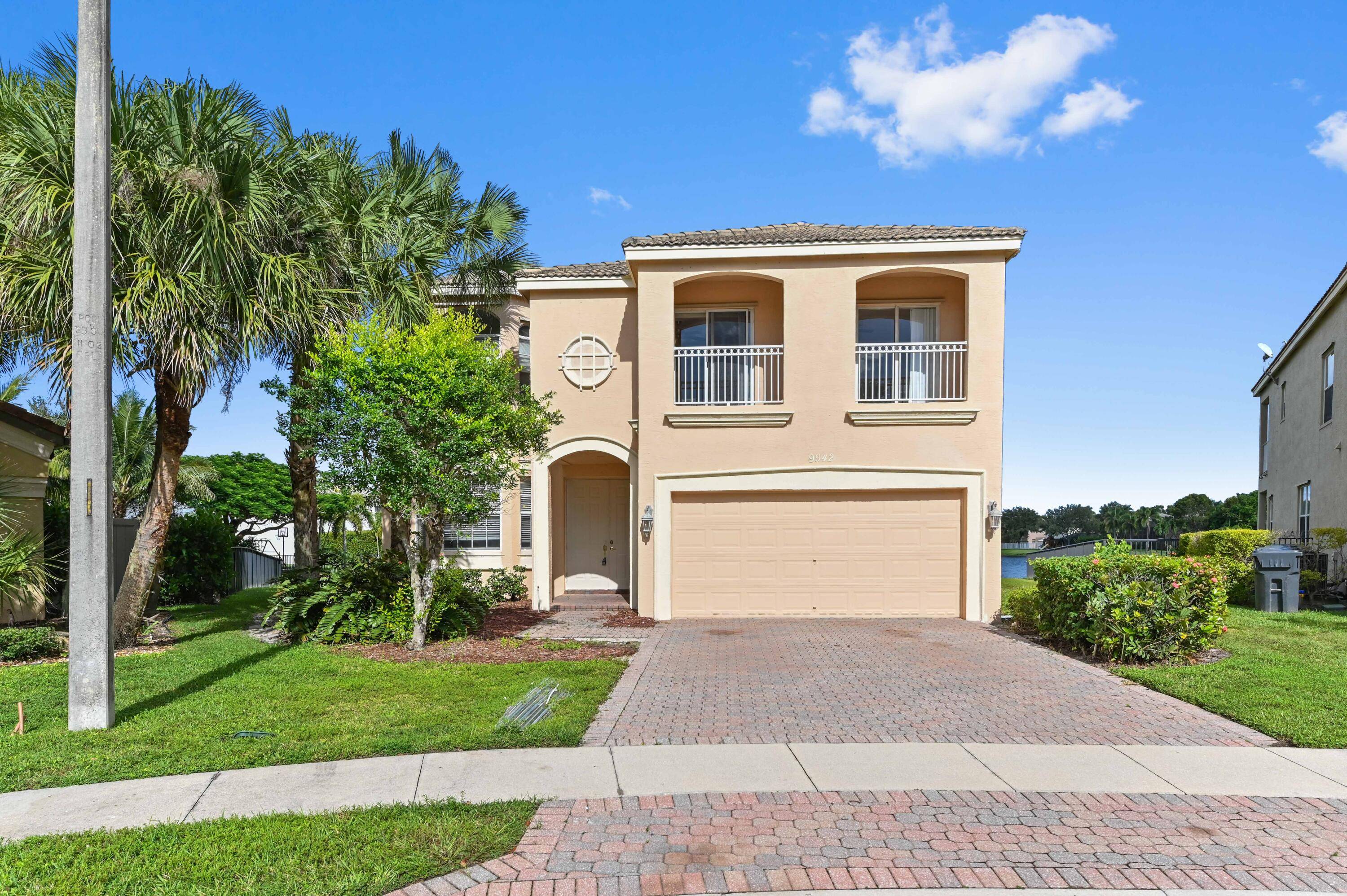 This beautiful waterfront home features 5 bedrooms and 2.