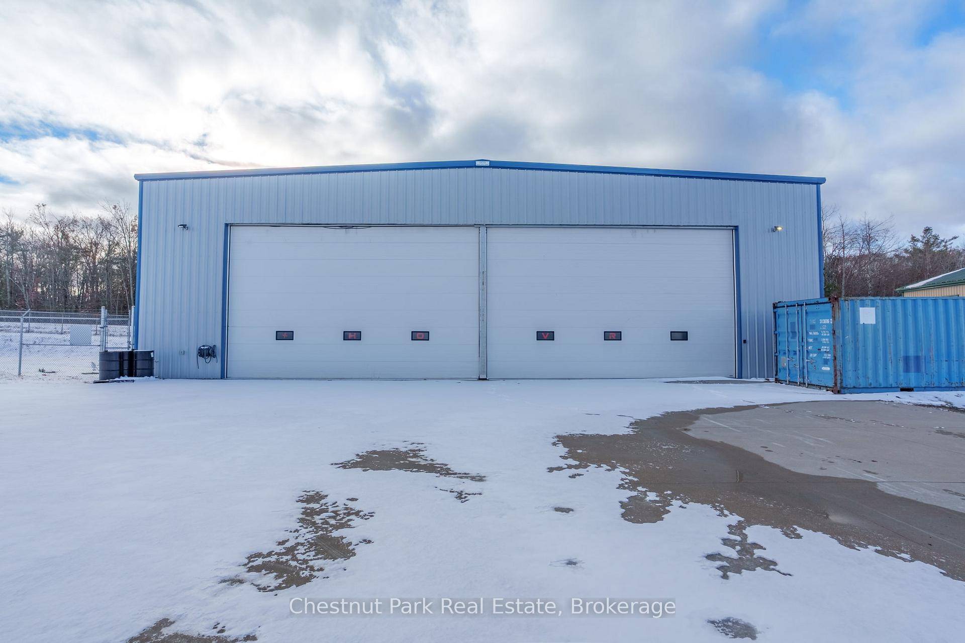 Pristine Airport Hangar FOR SALE Located at Muskoka Airport, this 5, 747 sq ft hangar offers a 61 foot wide door and 18 foot high door, large concrete apron, perfect ...