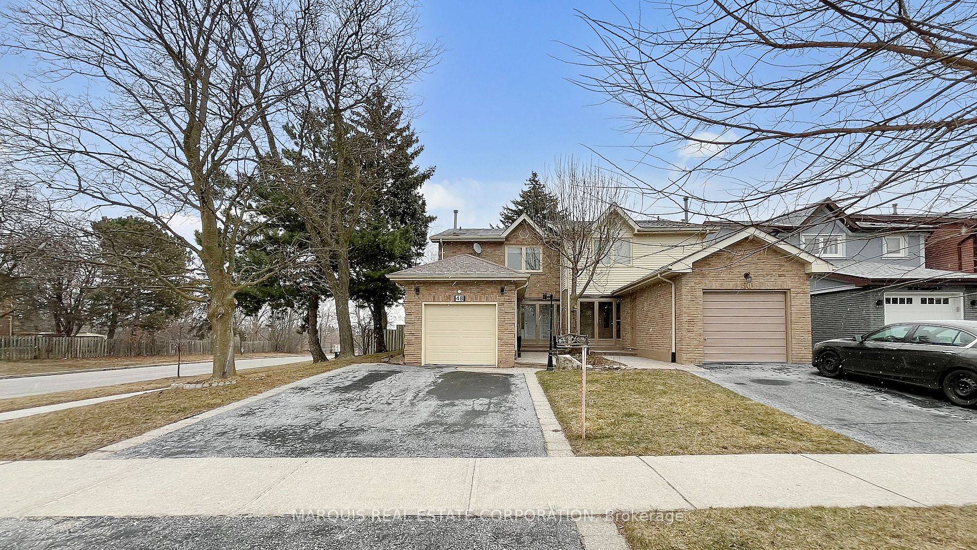 Large semi detached live like a detached with huge corner lot enclosed back yard with deck, lighting, and more three bedroom with basement family room with fireplace and more with ...