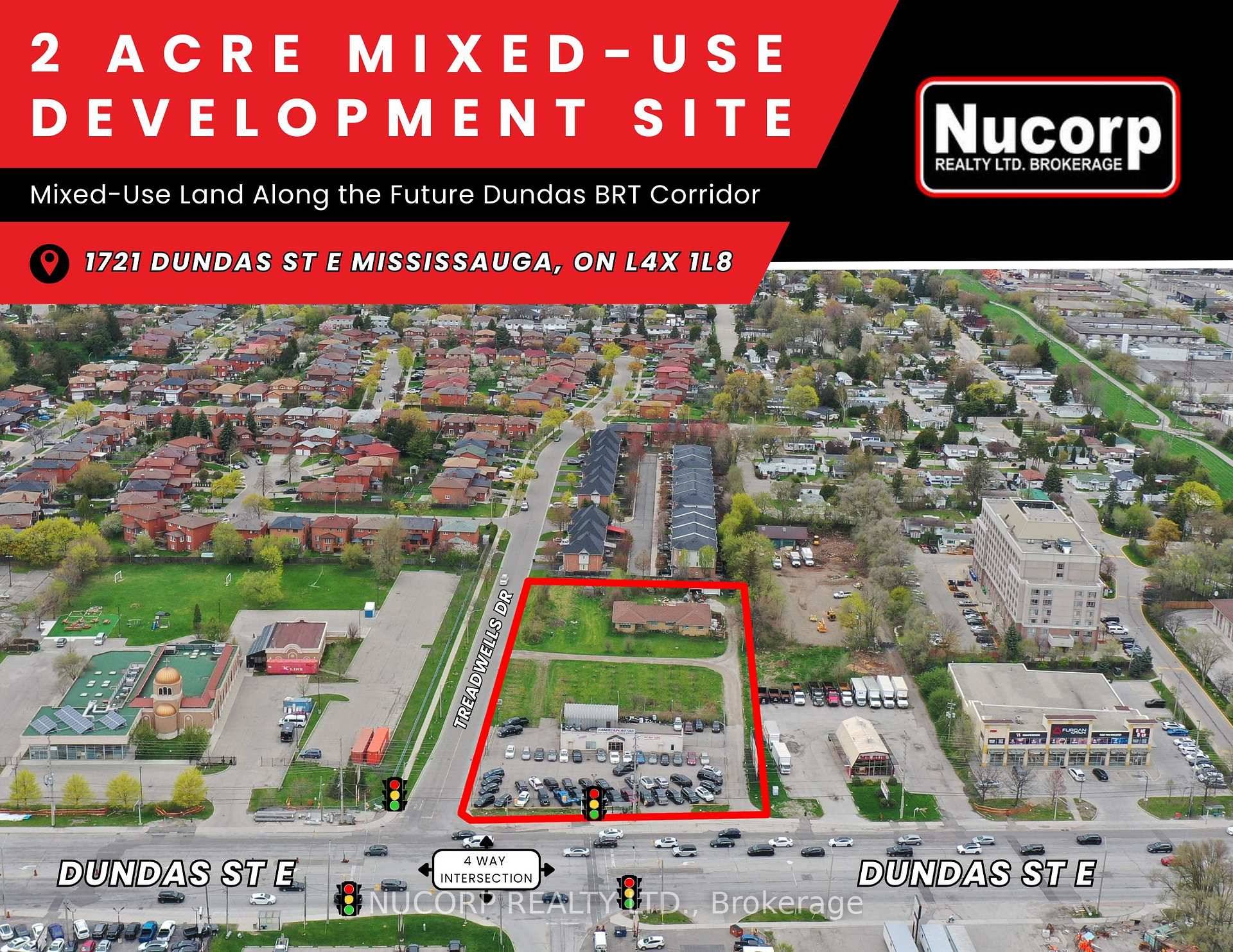 Situated amidst multiple large development applications in Mississauga, this exceptional 2 acre parcel of land is located on the doorstep of the new Bus Rapid Transit and outside the floodplain ...