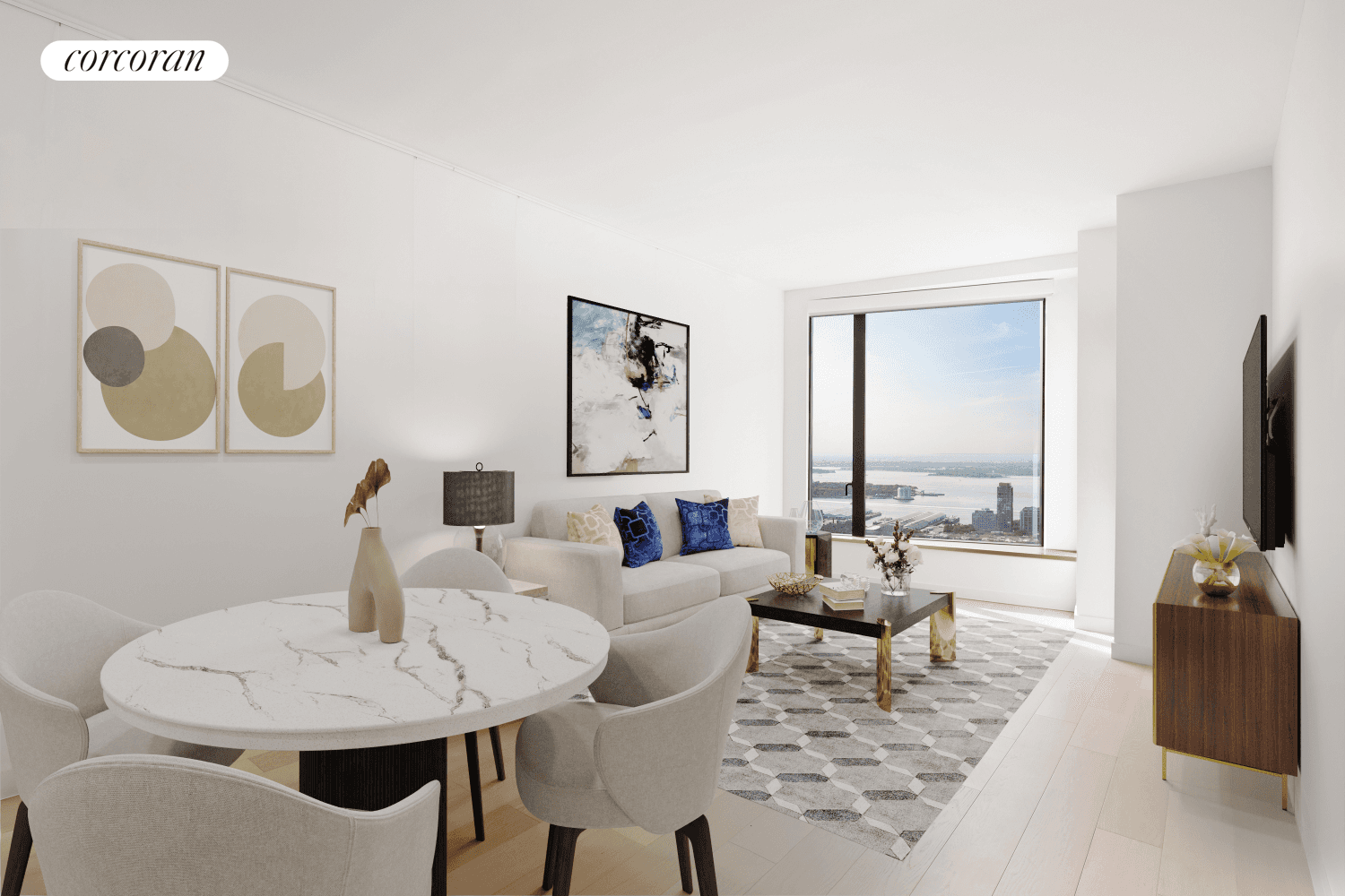 The Sitruk Hania Team is pleased to introduce you Residence 46J, an extraordinary one bedroom apartment that embodies the essence of luxury living in Brooklyn.