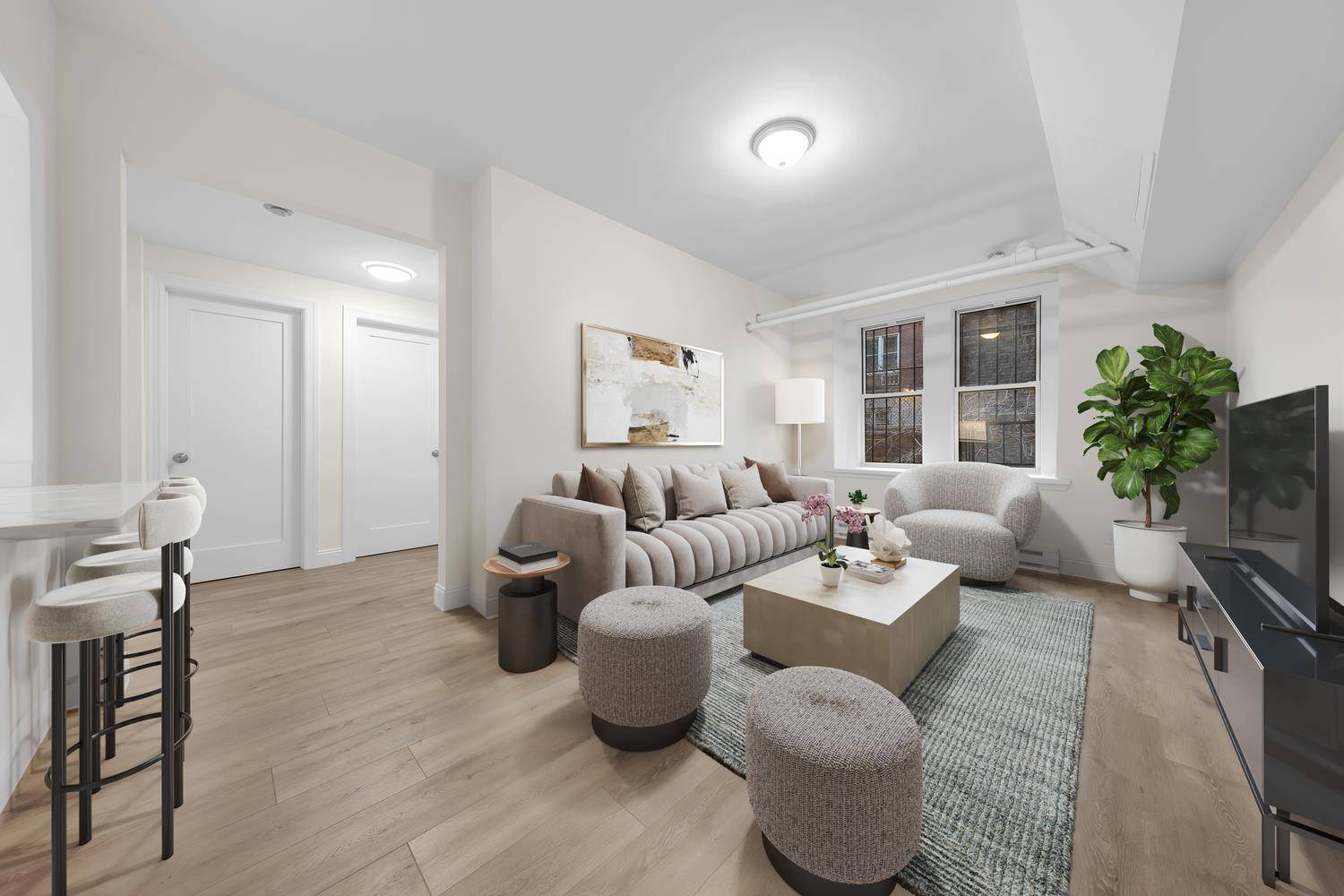 Residence 1N at 59 Pineapple Street is a rarely available, fully gut renovated two bedroom, one bath home in the heart of Brooklyn Heights, one of New York City's most ...