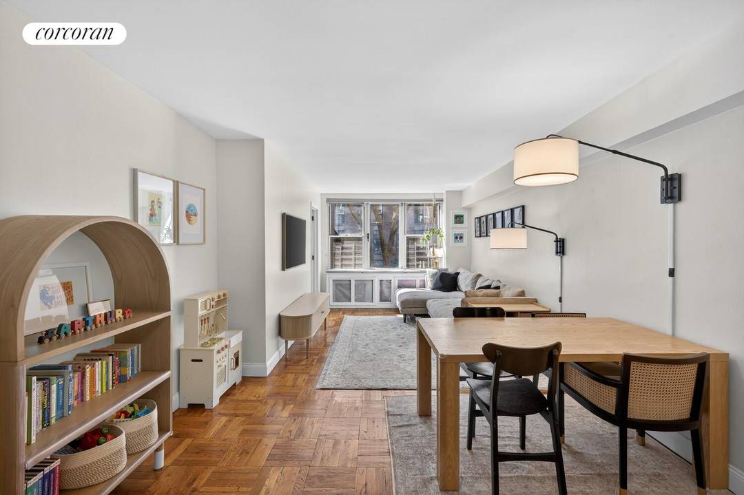 Nestled on picturesque 13th Street in the heart of Greenwich Village, this beautifully appointed two bedroom, one bath residence blends timeless charm with effortless downtown living.