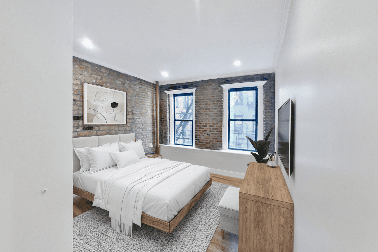 Move into this gut renovated three bed two bath home !
