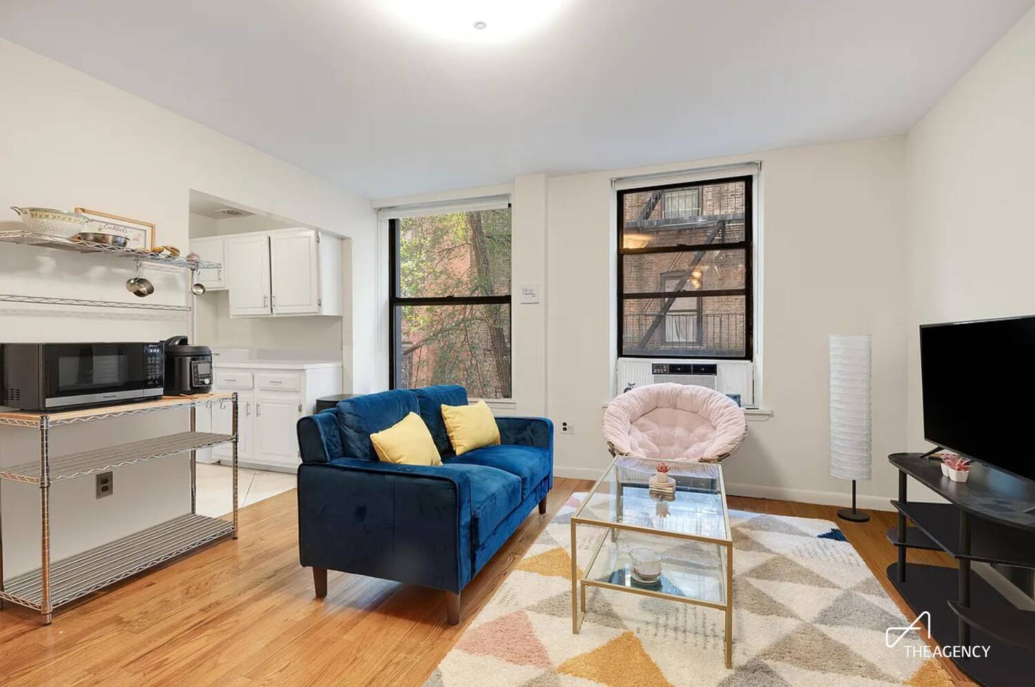 Spacious and bright, this generously proportioned two bedroom home is set in a beautiful pre war elevator building.