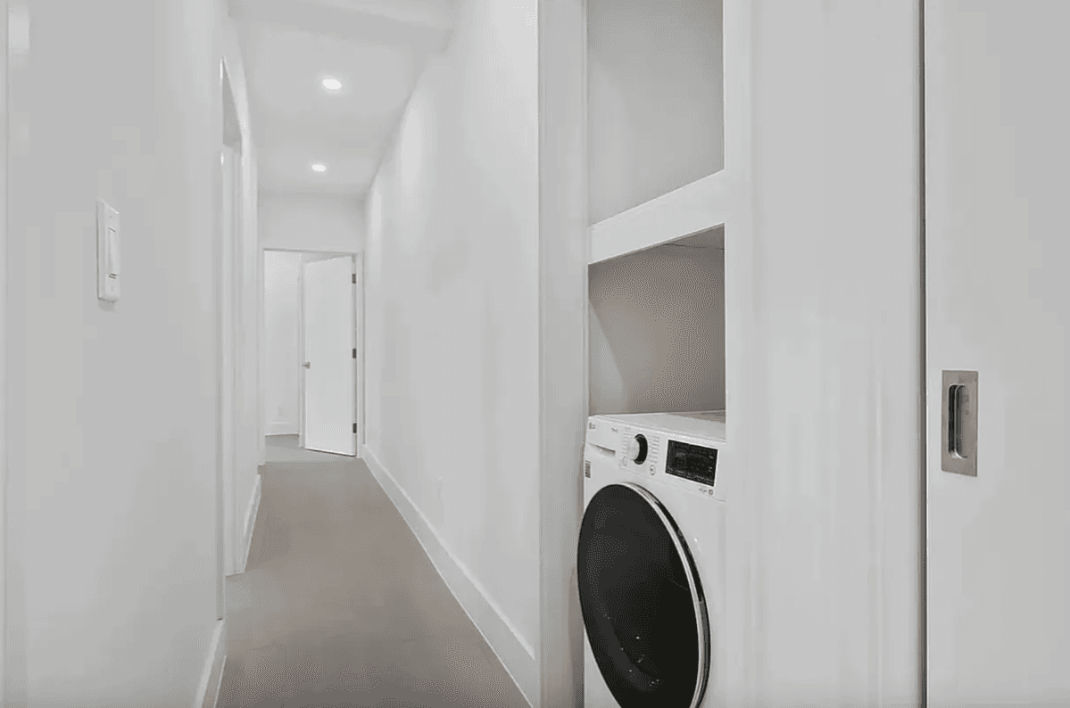 Beautifully gut renovated 3 bedroom, 1 bath residence featuring a stunning large kitchen with stainless steel appliances, wide plank Oak flooring, spacious bedrooms and in unit washer dryer.
