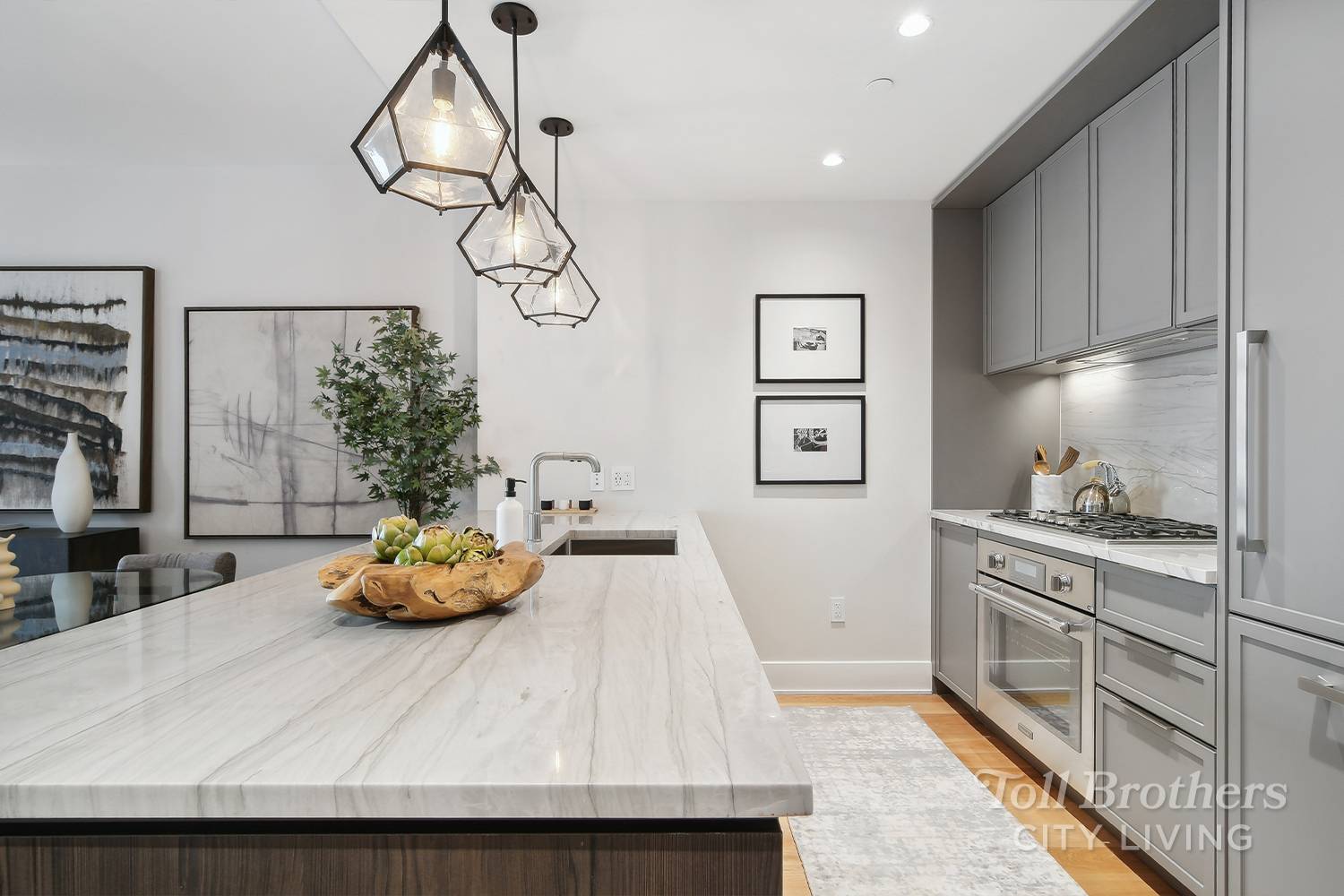 IMMEDIATE OCCUPANCY ! Residence 6H is a 1132 SF 2 bedroom 2 bath home with 9 ceilings, oversized windows and 5 white oak floors.