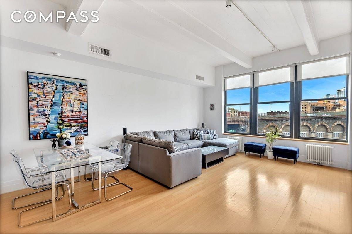 Voluminous loft with fantastic views of the Brooklyn Bridge at 70 Washington.