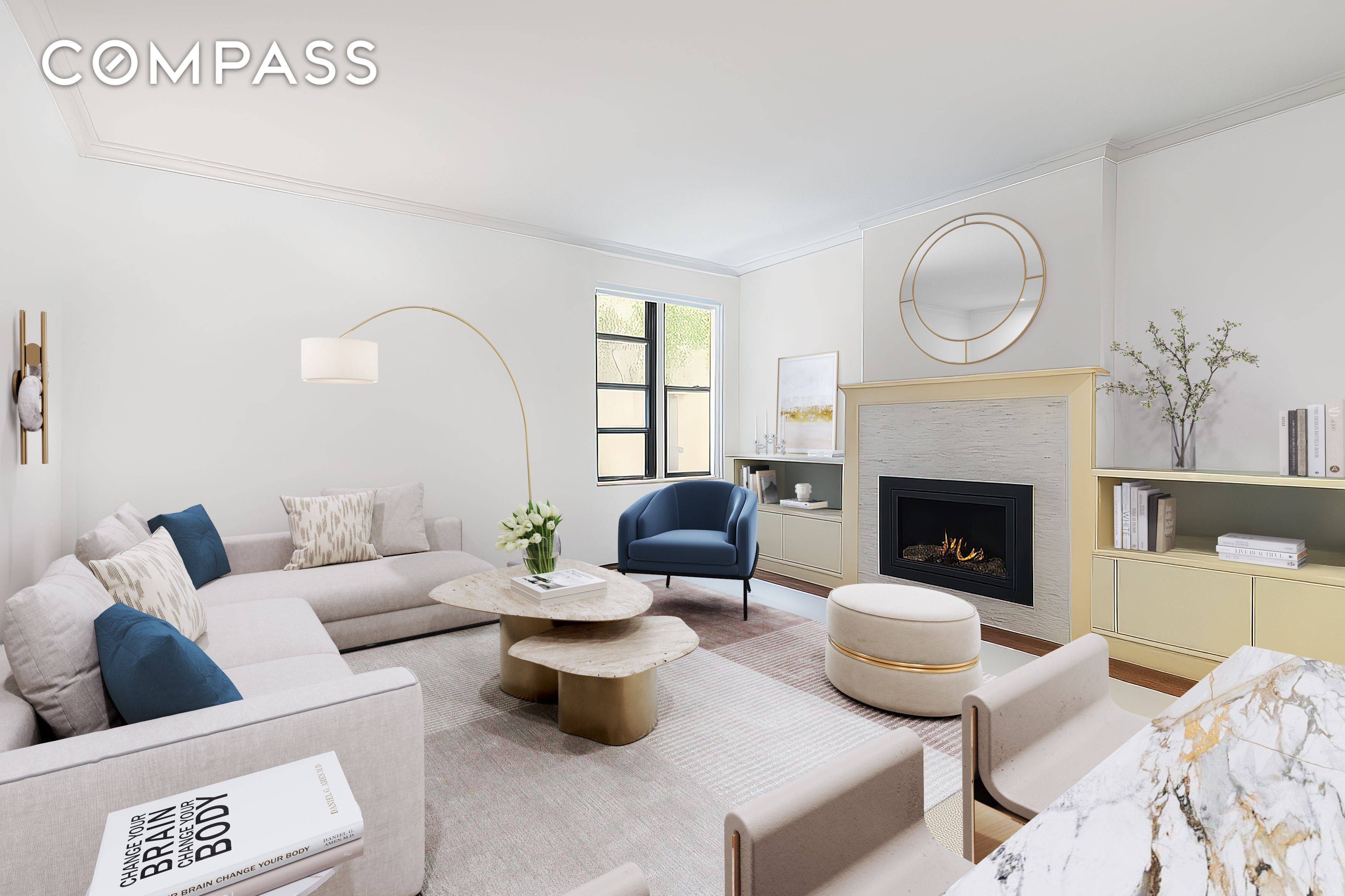 Rare opportunity to purchase a stylishly renovated one bedroom, one bathroom home in a premier full service Greenwich Village cooperative.