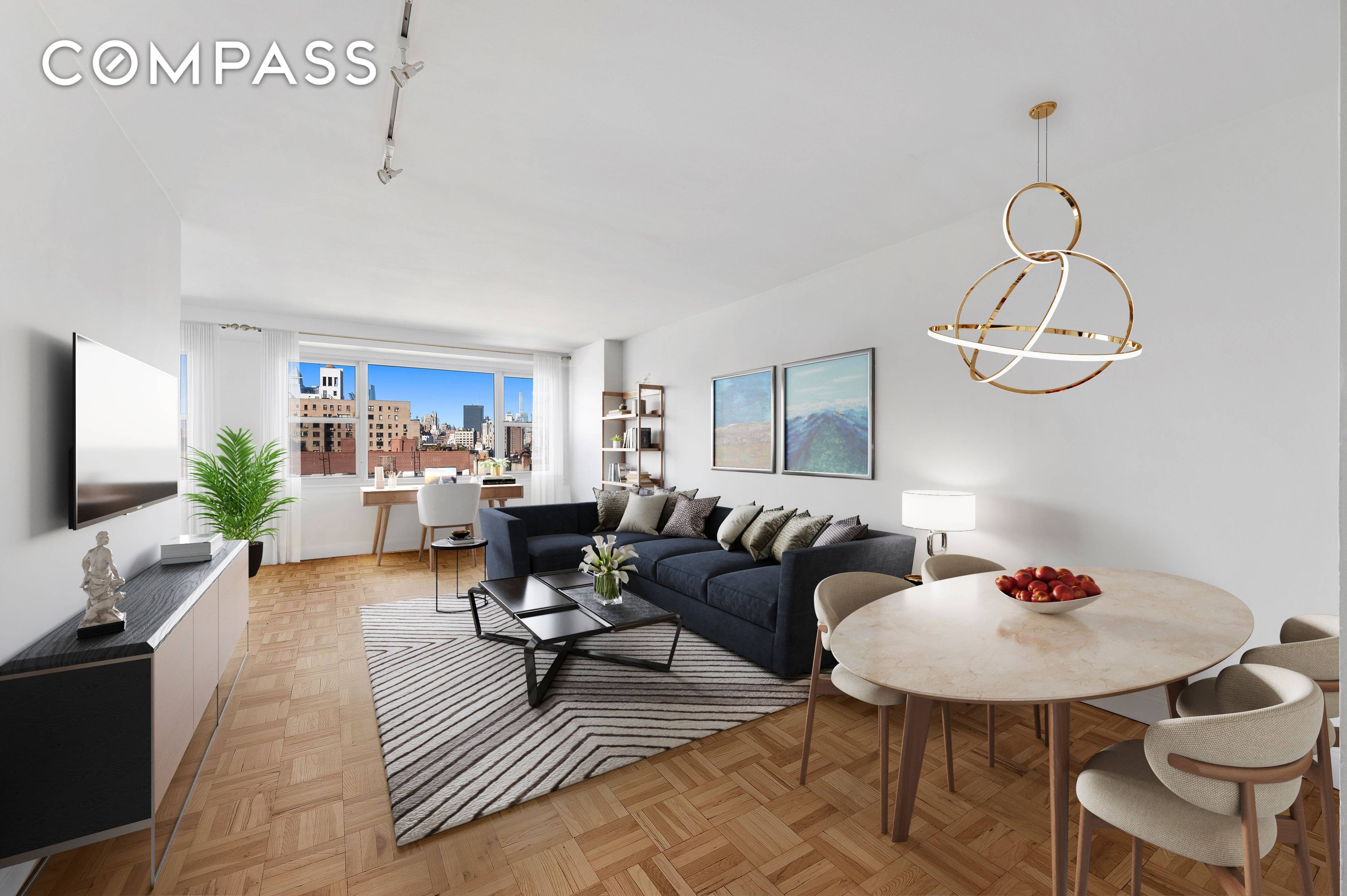 A truly fabulous junior one bedroom at Two Charlton Street, a well established cooperative in Hudson Square at the crossroads of Soho, the West Village, and Greenwich Village.