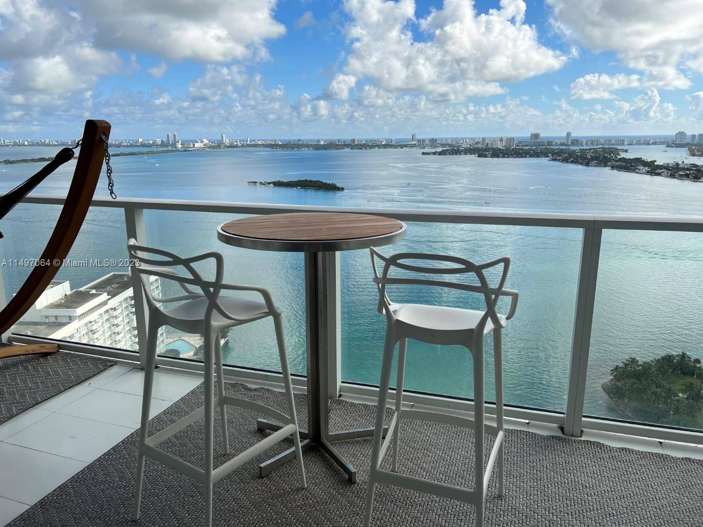 Paramount Bay One Bed Den 2 full baths with direct bay views.