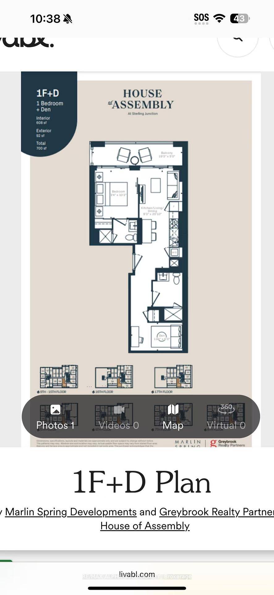 Brand New Lower Penthouse in Sterling Junction !