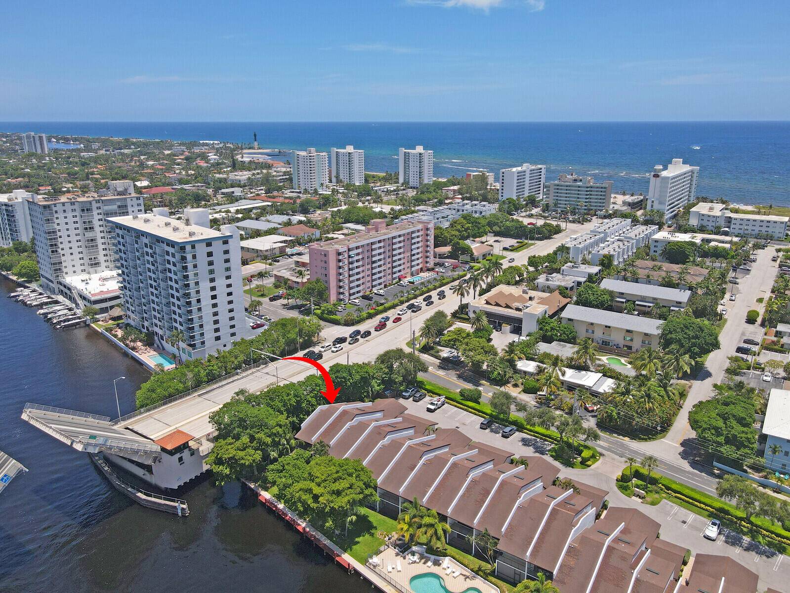 WOW ! End unit townhome with private side yard, directly on the intracoastal now available !