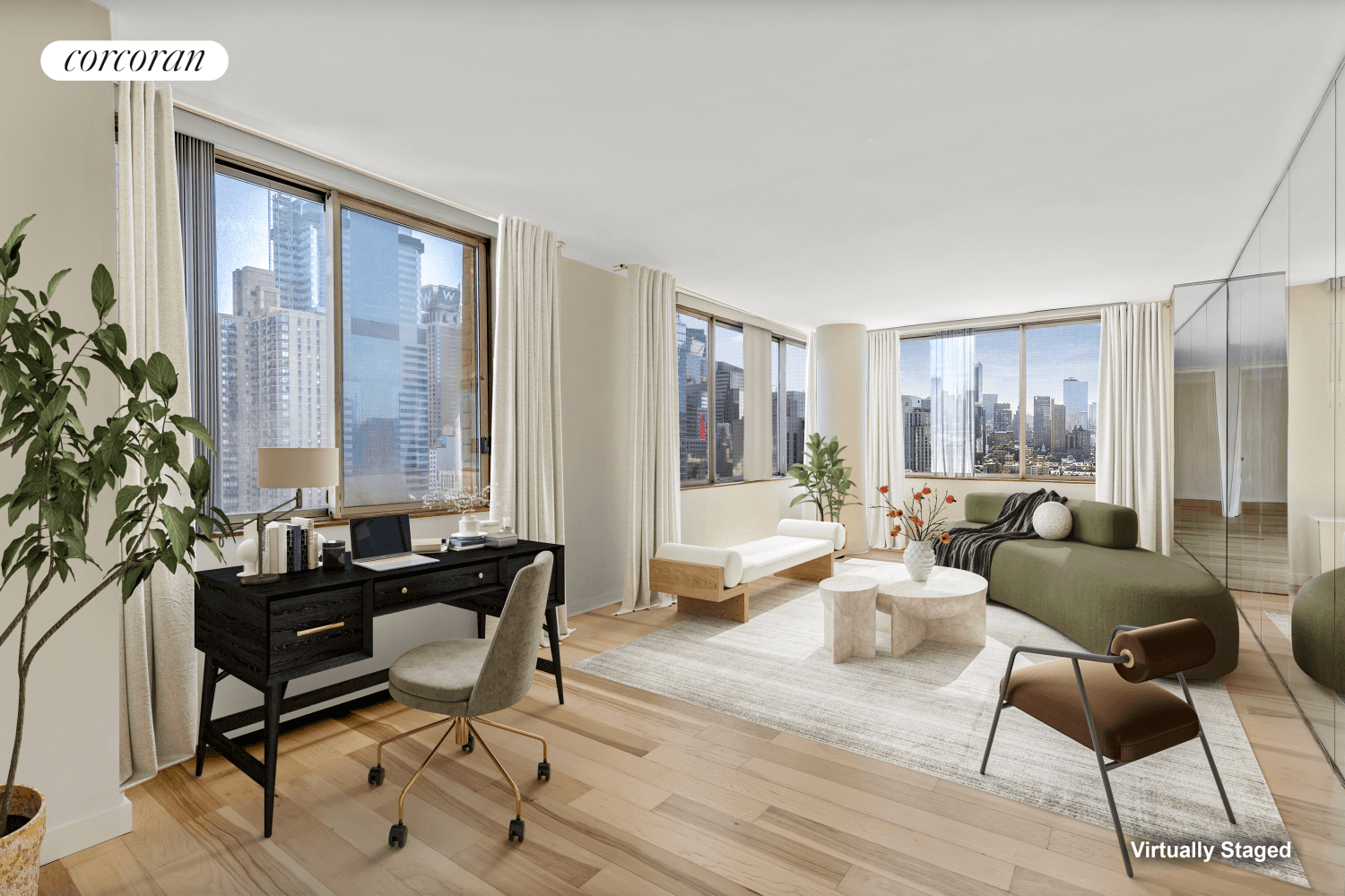 Welcome home to Apartment 28B at the Worldwide Plaza, 350 West 50th Street.
