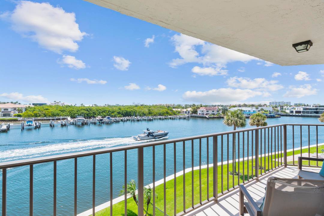 Here it is ! Rarely available 3 BR 2 BA corner apartment with DIRECT intracoastal water views.