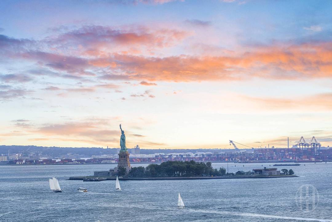An exceptional one bedroom apartment with direct Statue of Liberty and Hudson River Views.
