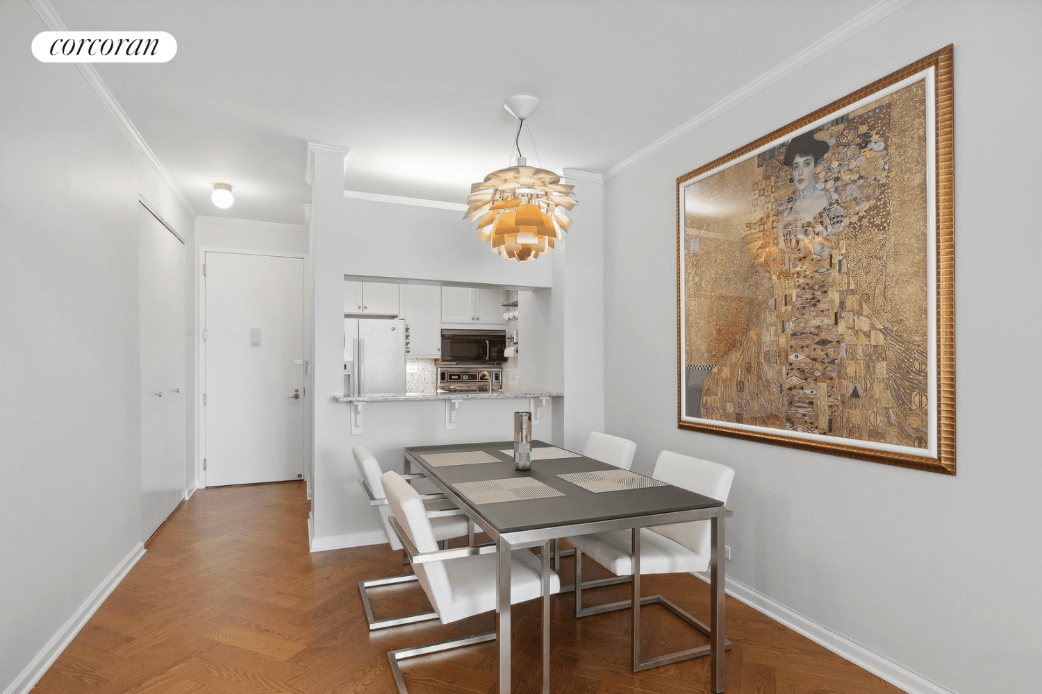 A captivating one bedroom home offering river views and a thoughtful layout !