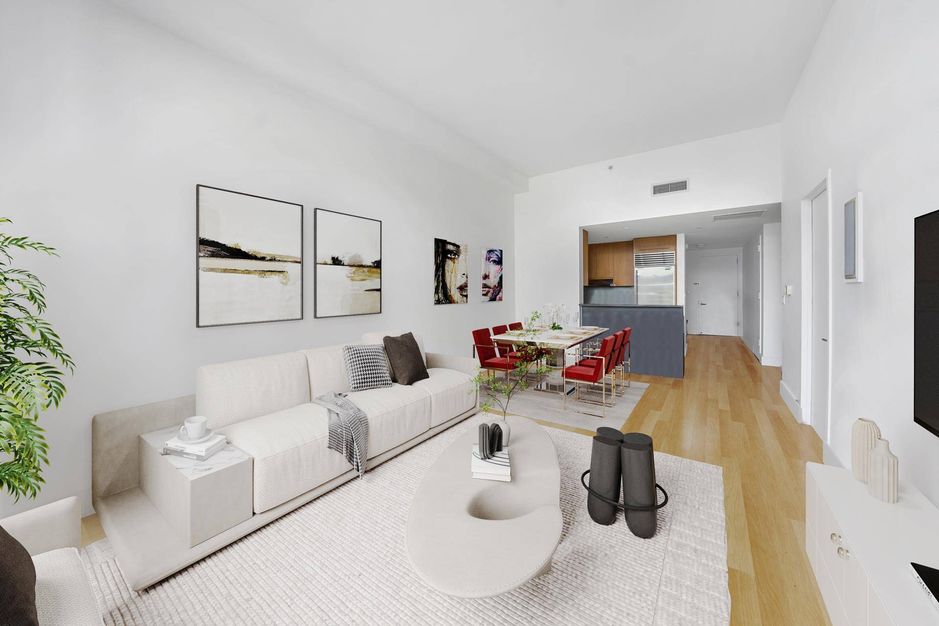 ONE OF A KIND PENTHOUSE ONE BEDROOM LOFT WITH 12 FOOT CEILINGS and water views of the HUDSON !