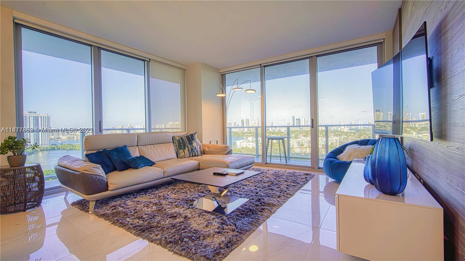 Welcome to Paradise ! Spectacular Furnished well decorated 3bed 3baths corner unit.