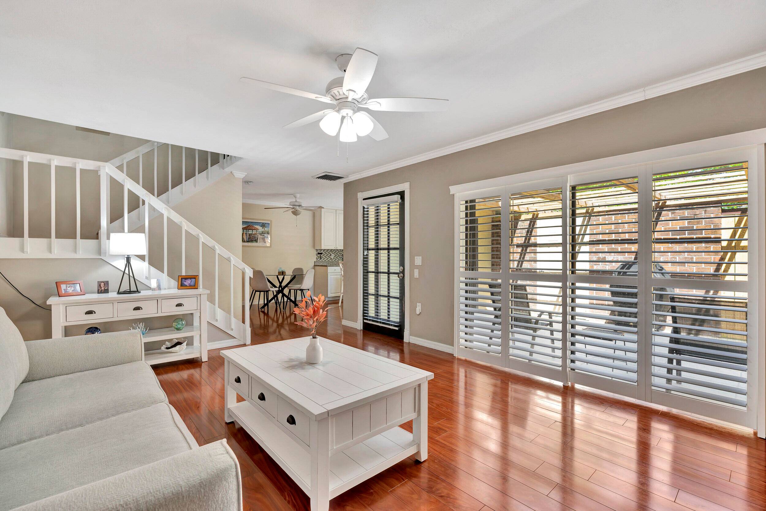 Beautifullu updated townhome in PGA National community featuring 2 bedrooms upstairs and 3rd room downstairs bedroom office Light and bright and meticulously maintained.