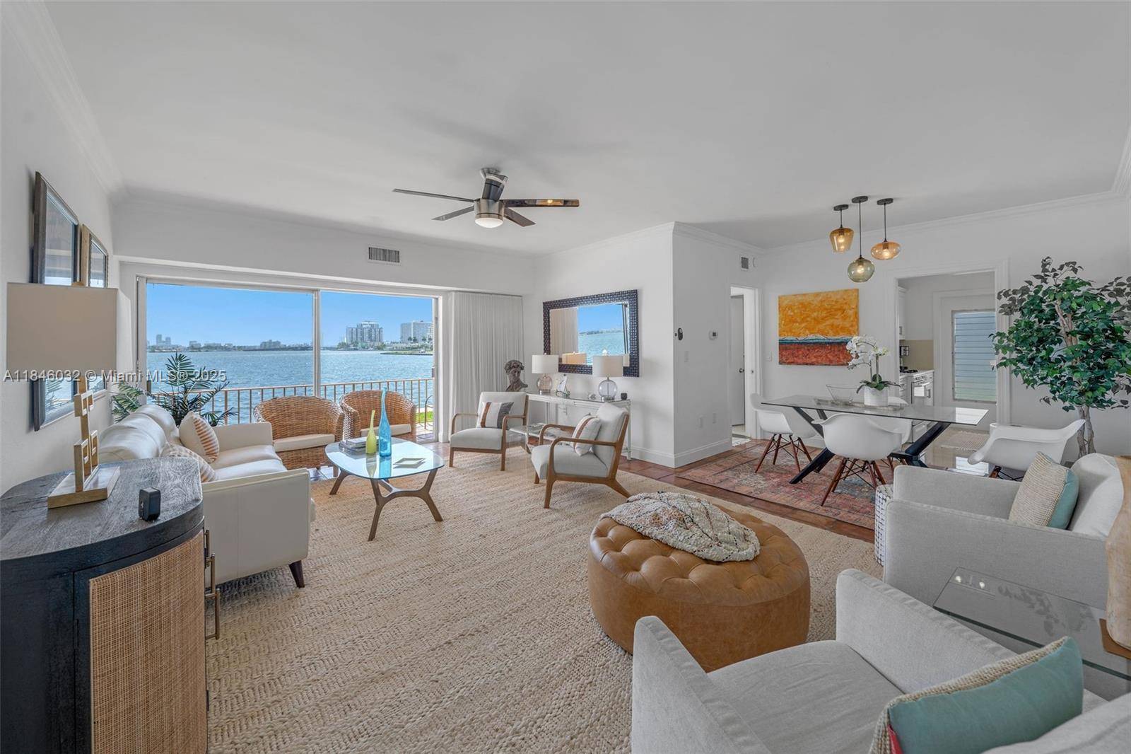 Million dollar view on Biscayne Bay.