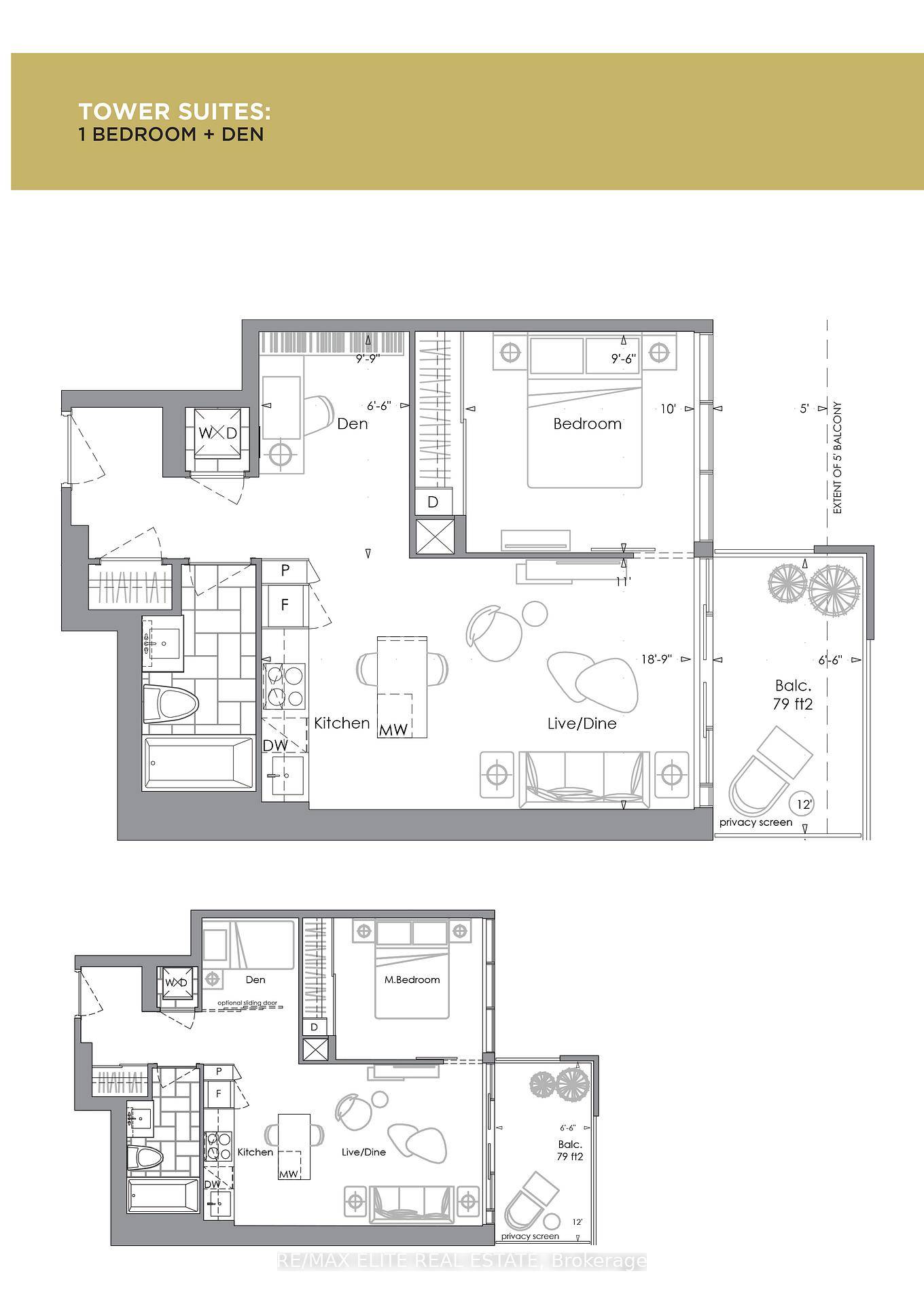 Sunlit East Facing 1B Den Optional as 2nd bedroom or home office with keyless electronic door lock.